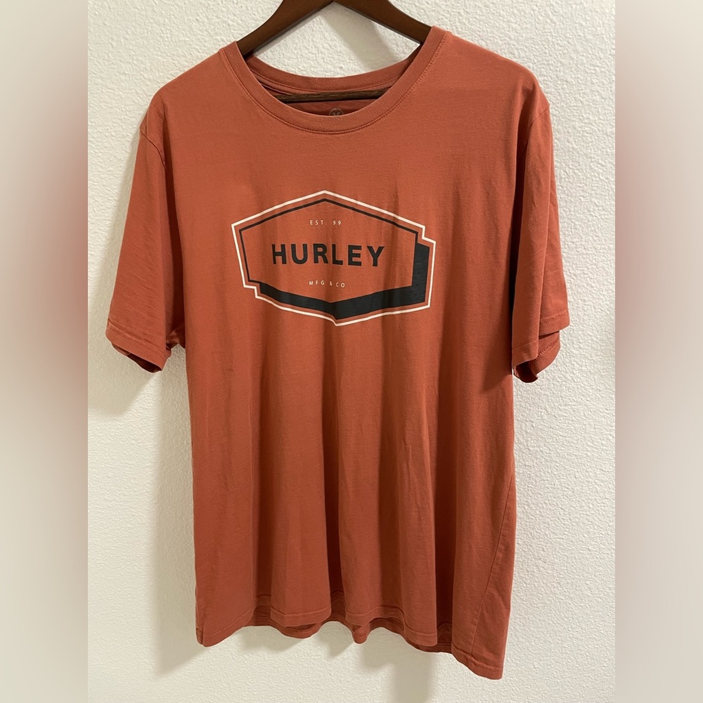 Hurley Men's Brick Red Short Sleeve Tee